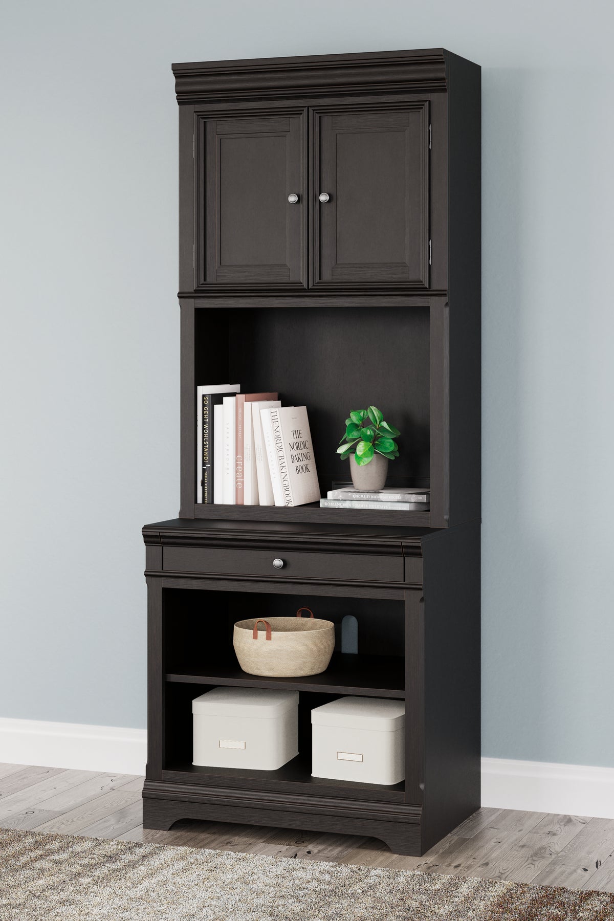 J&M Furniture - Ashley Furniture - Beckincreek Bookcase - Bookcase / Black - H778H7