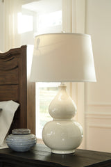 J&M Furniture - Ashley Furniture - Saffi Table Lamp (Set of 2) - Table Lamp (Set of 2) / Cream - L100074X2