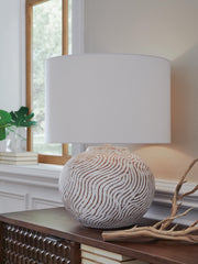 J&M Furniture - Ashley Furniture - Vien Table Lamp - Terracotta Table Lamp (1/CN) - L100894