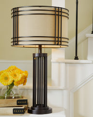 J&M Furniture - Ashley Furniture - Hanswell Table Lamp (Set of 2) - Table Lamp (Set of 2) / Dark Brown - L208294X2