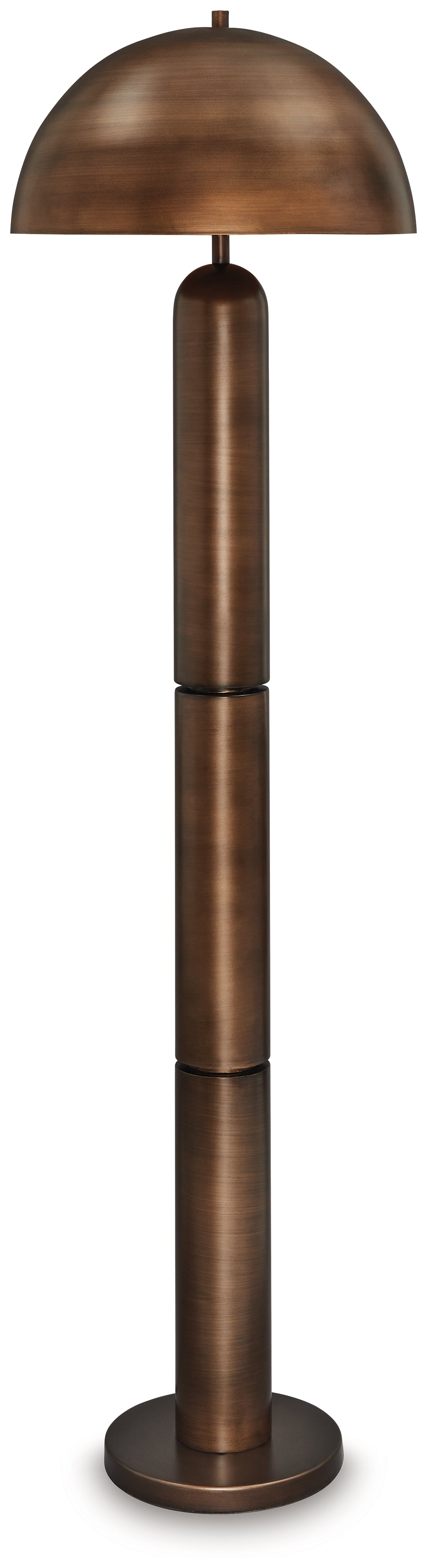 J&M Furniture - Ashley Furniture - Wendfield Floor Lamp - Metal Floor Lamp (1/CN) / Antique Copper Finish - L208431