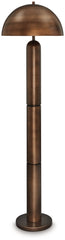 J&M Furniture - Ashley Furniture - Wendfield Floor Lamp - Metal Floor Lamp (1/CN) / Antique Copper Finish - L208431