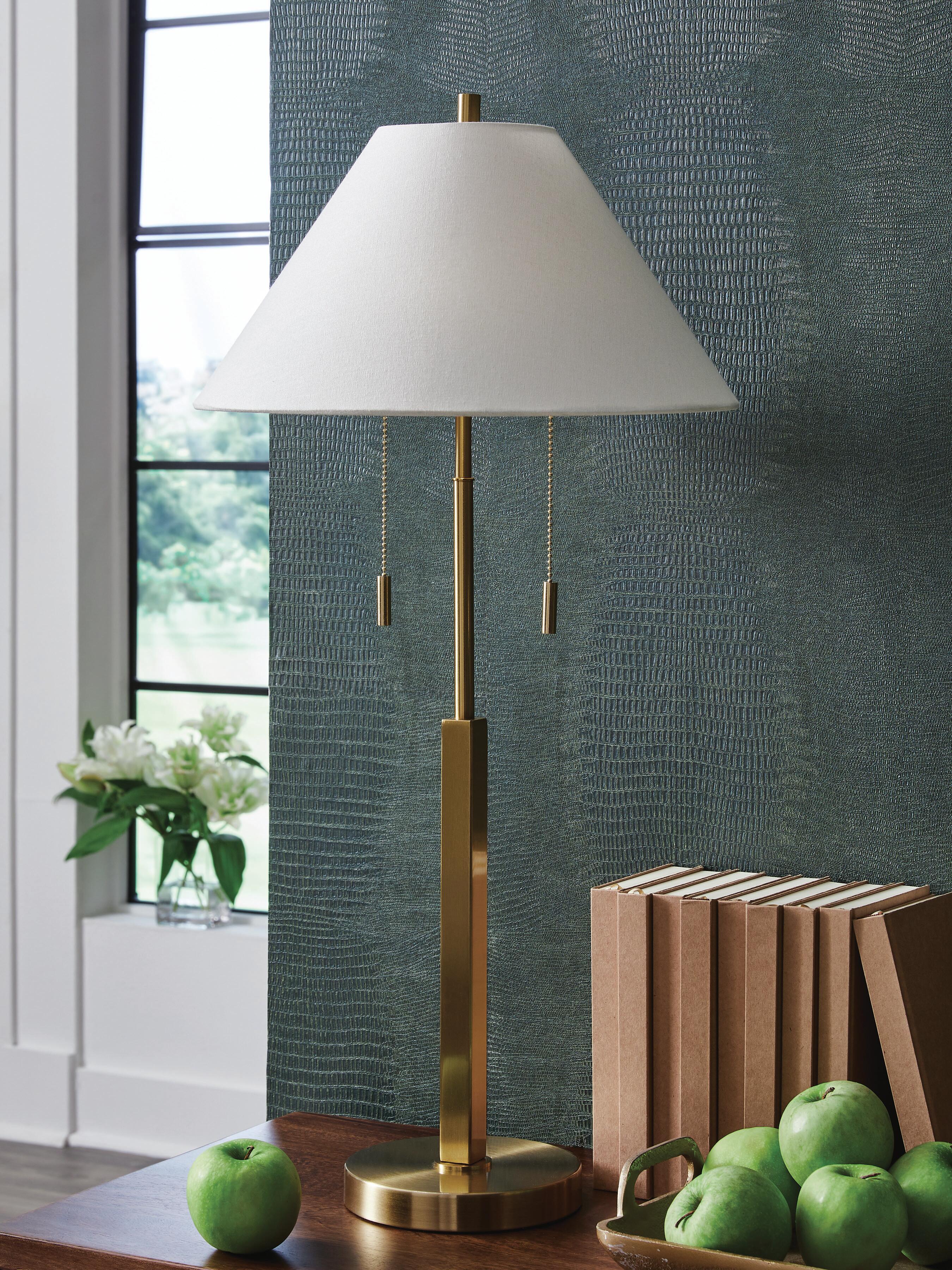 J&M Furniture - Ashley Furniture - Haigwood Table Lamp - Metal Table Lamp (1/CN) - L208474