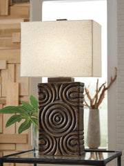 J&M Furniture - Ashley Furniture - Heathbury Table Lamp - Paper Table Lamp (1/CN) - L235964