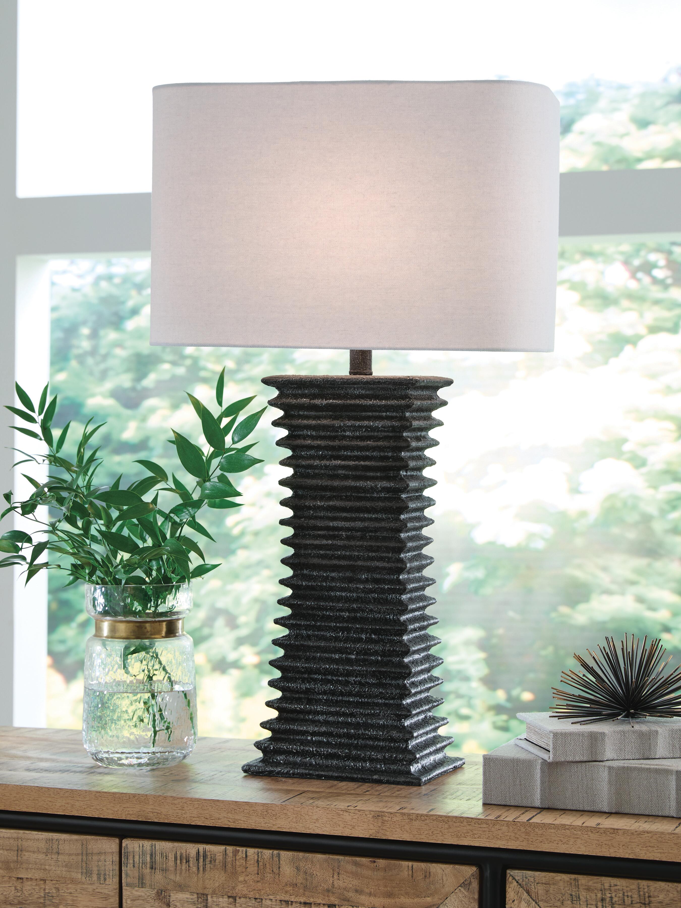 J&M Furniture - Ashley Furniture - Golzar Table Lamp - Poly Table Lamp (1/CN) - L236094