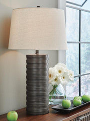 J&M Furniture - Ashley Furniture - Neilett Table Lamp (Set of 2) - Poly Table Lamp (Set of 2) - L243704