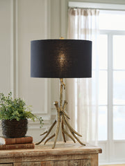 J&M Furniture - Ashley Furniture - Josney 2-Piece Lamp Set - 2-Piece Lamp Set / Antique Gold Finish - L317034X2