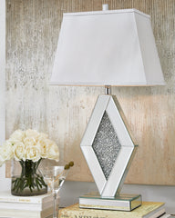 J&M Furniture - Ashley Furniture - Prunella Table Lamp (Set of 2) - Table Lamp (Set of 2) / Silver Finish - L429034X2