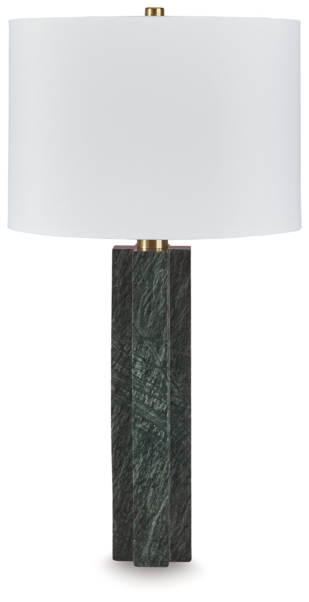 J&M Furniture - Ashley Furniture - Keegan Table Lamp - Marble Table Lamp (1/CN) / Green - L429084