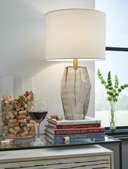 J&M Furniture - Ashley Furniture - Taylow Table Lamp (Set of 2) - Table Lamp (Set of 2) / Gray - L430794X2