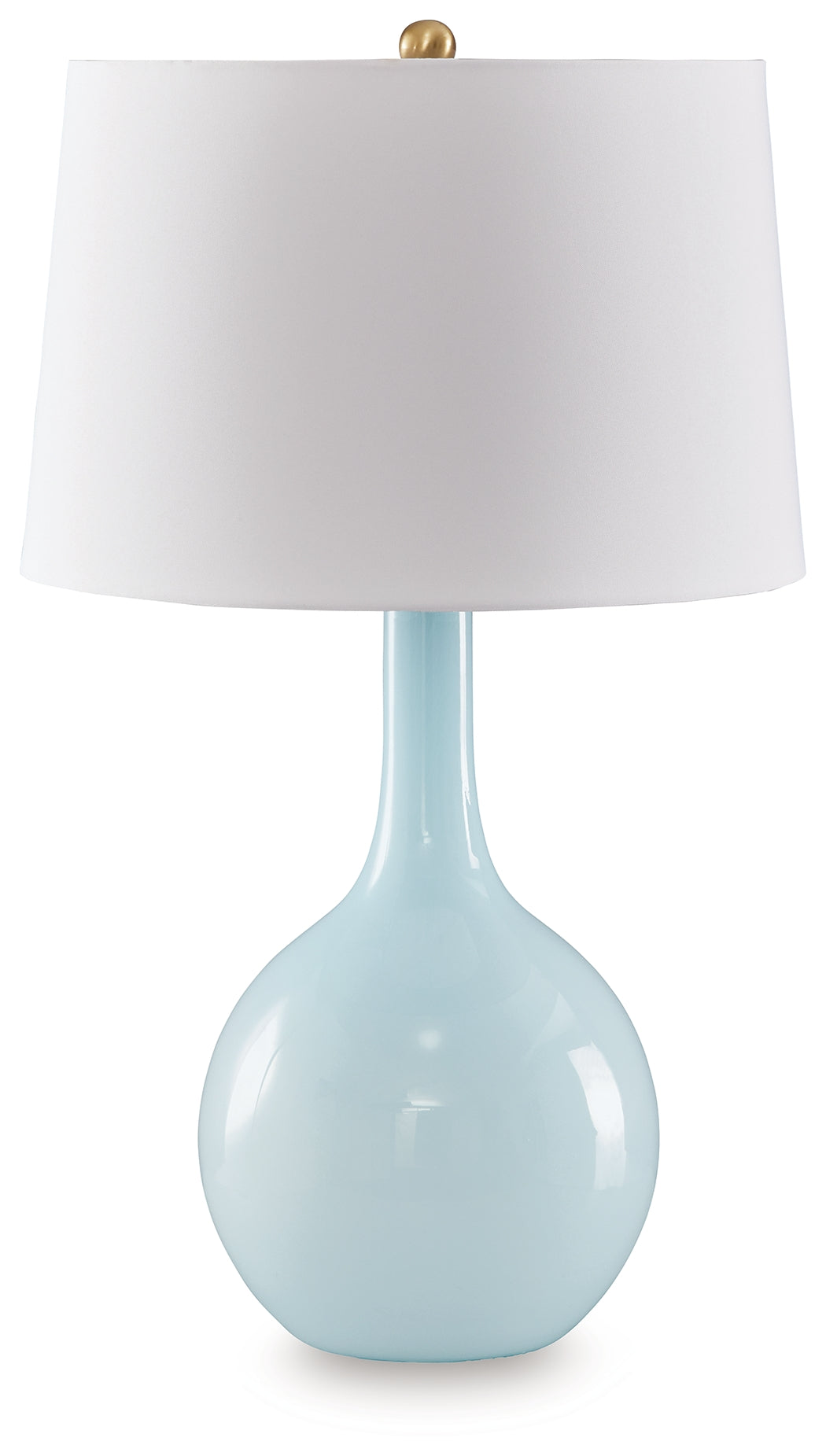 J&M Furniture - Ashley Furniture - Rylanton Table Lamp - Glass Table Lamp (1/CN) / Aqua - L430874