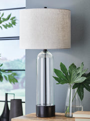 J&M Furniture - Ashley Furniture - Kerrbrook Table Lamp - Glass Table Lamp (1/CN) - L430944