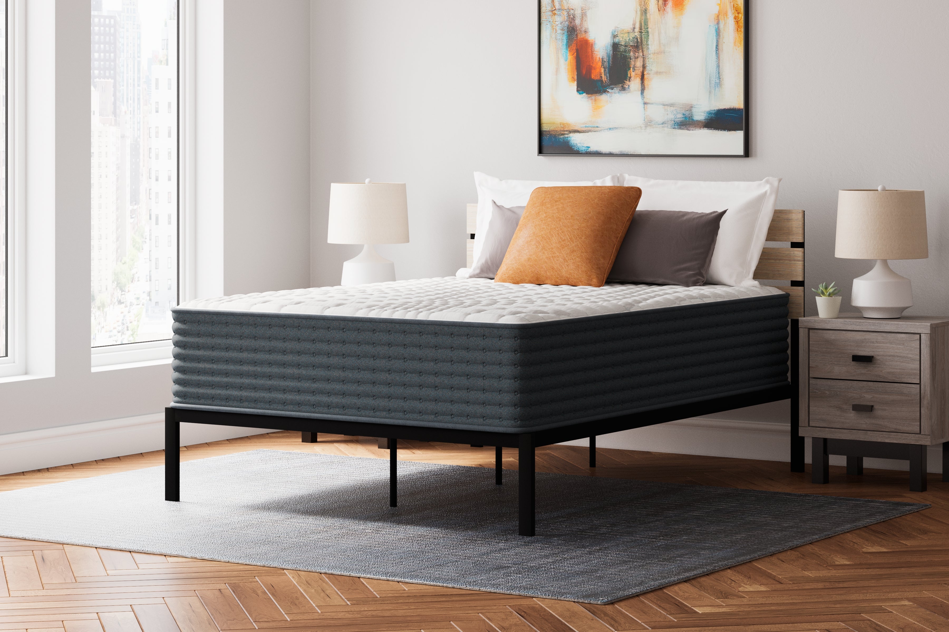 J&M Furniture - Ashley Furniture - Hybrid 1400 King Mattress - King / White - M43741