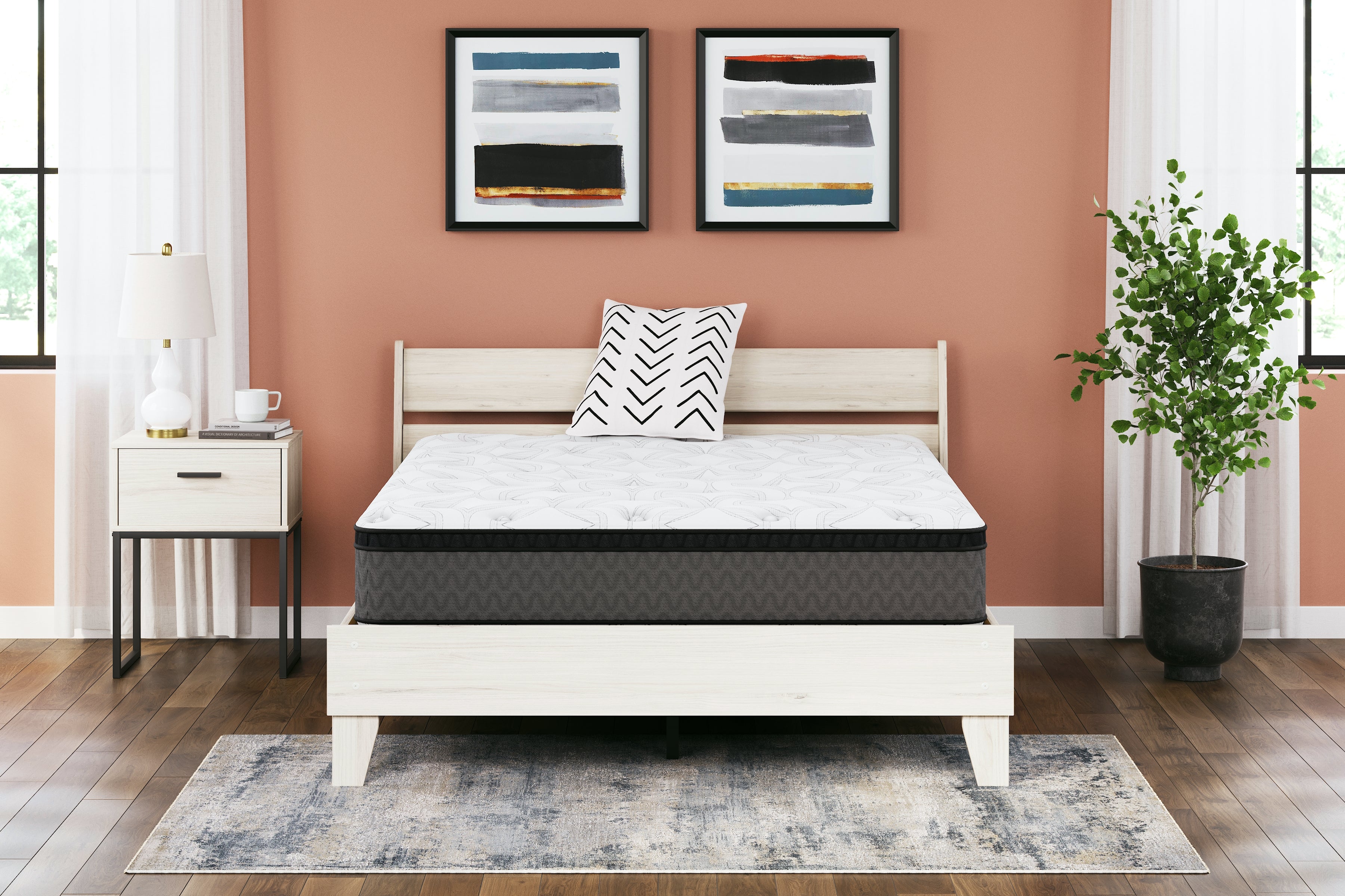 J&M Furniture - Ashley Furniture - 12 Inch Pocketed Hybrid Full Mattress - Full / White - M59021