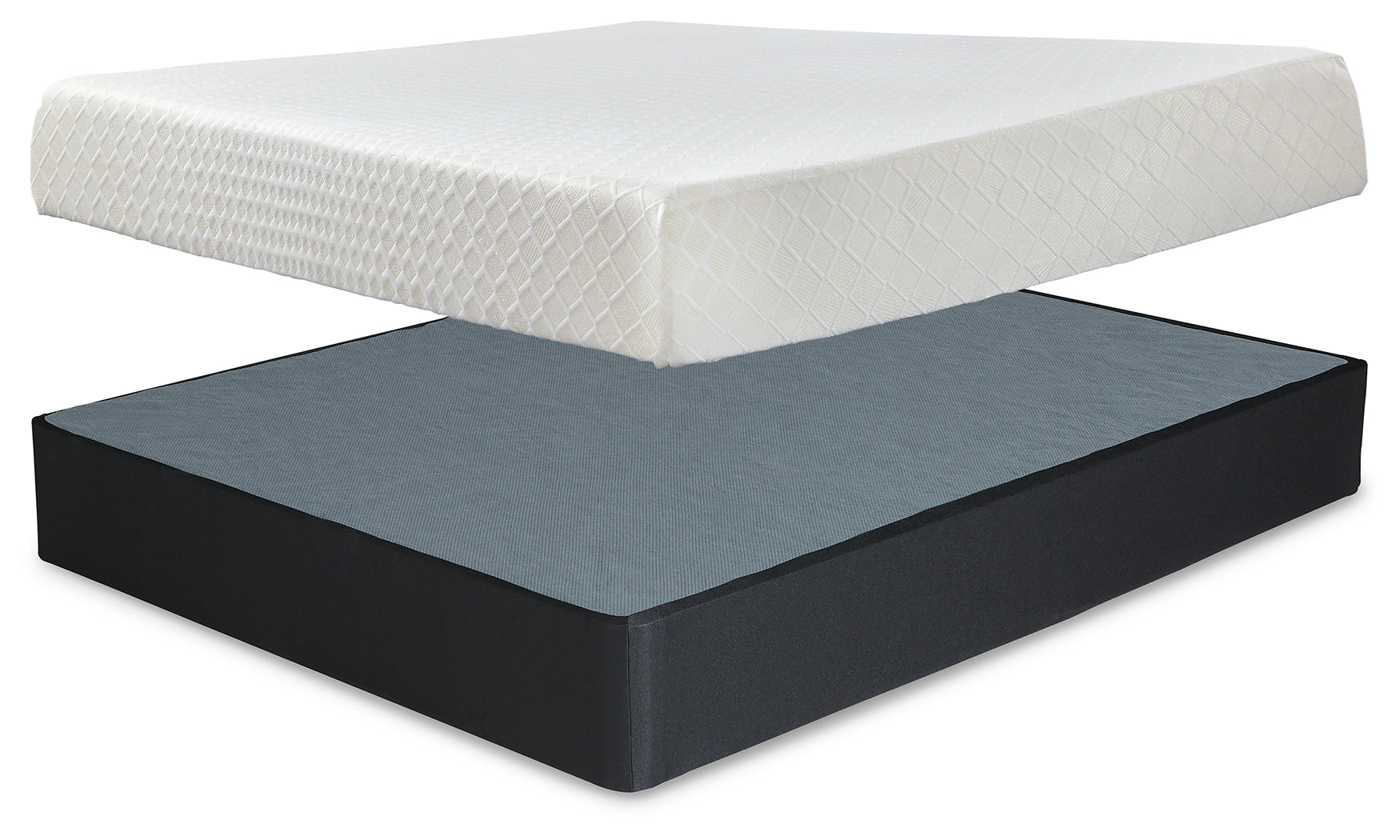J&M Furniture - Ashley Furniture - 10 Inch Chime Memory Foam King Mattress and Foundation - King Mattress and Foundation - M699M1