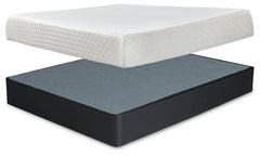 J&M Furniture - Ashley Furniture - 10 Inch Chime Memory Foam King Mattress and Foundation - King Mattress and Foundation - M699M1