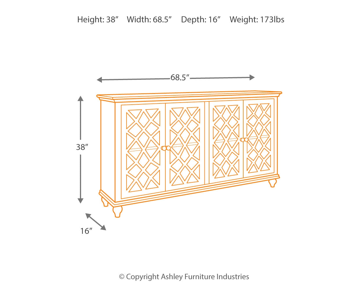 Mirimyn Accent Cabinet Ashley Furniture