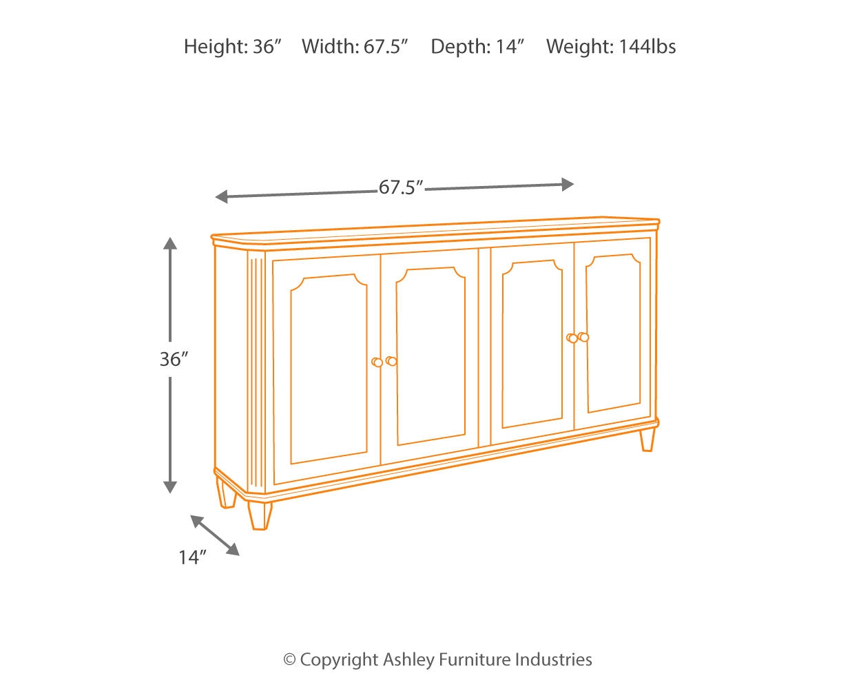 Mirimyn Accent Cabinet Ashley Furniture