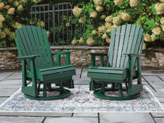 J&M Furniture - Ashley Furniture - Shell Beach Outdoor Swivel Glider Chair - Swivel Glider Chair - PCP115-820