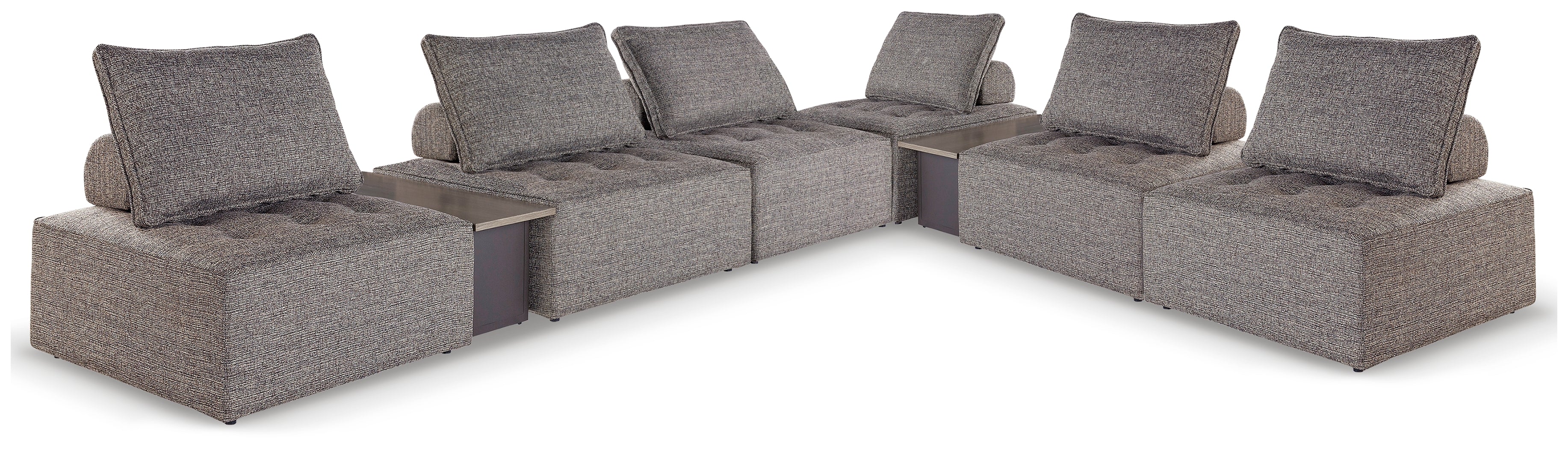 J&M Furniture - Ashley Furniture - Bree Zee 8-Piece Outdoor Modular Seating - 8-Piece Outdoor Modular Seating - P160P14
