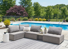 J&M Furniture - Ashley Furniture - Bree Zee 5-Piece Outdoor Sectional - 5-Piece Outdoor Sectional / Brown - P160P5