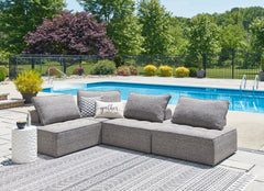 J&M Furniture - Ashley Furniture - Bree Zee 4-Piece Outdoor Sectional - 4-Piece Outdoor Sectional / Brown - P160P8