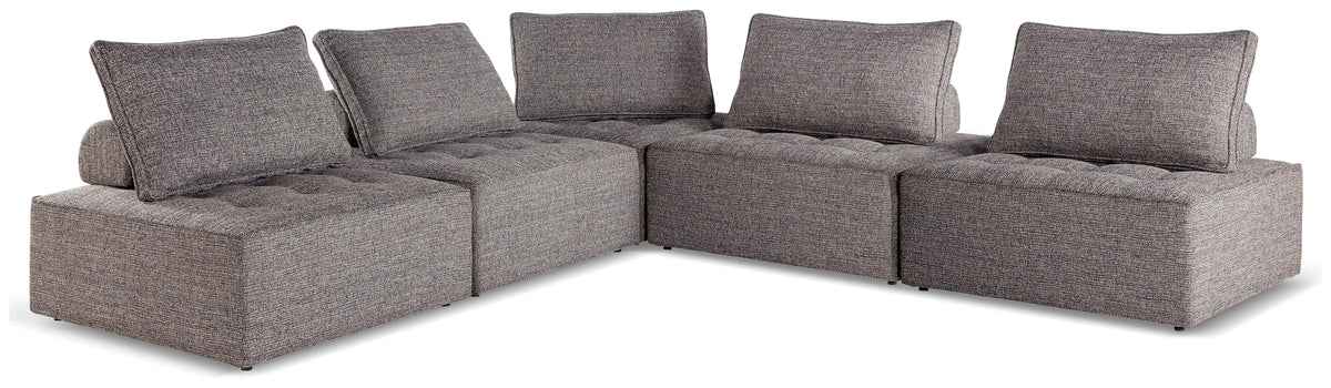 J&M Furniture - Ashley Furniture - Bree Zee 5-Piece Outdoor Modular Seating - 5-Piece Outdoor Modular Seating / Brown - P160P10