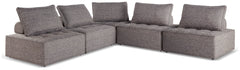 J&M Furniture - Ashley Furniture - Bree Zee 5-Piece Outdoor Modular Seating - 5-Piece Outdoor Modular Seating / Brown - P160P10