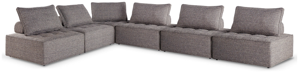 J&M Furniture - Ashley Furniture - Bree Zee 6-Piece Outdoor Modular Seating - 6-Piece Outdoor Modular Seating / Brown - P160P11