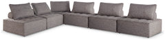 J&M Furniture - Ashley Furniture - Bree Zee 6-Piece Outdoor Modular Seating - 6-Piece Outdoor Modular Seating / Brown - P160P11