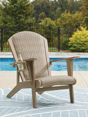 J&M Furniture - Ashley Furniture - Marina Sun Adirondack Chair - Adirondack Chair / Beige - PCP204-898