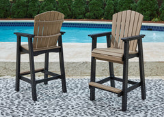 J&M Furniture - Ashley Furniture - Fairen Trail Barstool (Set of 2) - Tall Barstool (Set of 2) / Black/Driftwood - P211-130