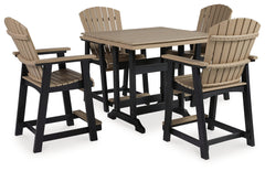 J&M Furniture - Ashley Furniture - Fairen Trail Outdoor Counter Height Dining Table with 4 Barstools - Outdoor Counter Height Dining Table with 4 Barstools - P211P3