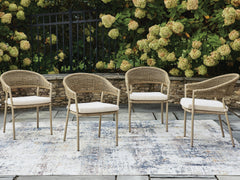 J&M Furniture - Ashley Furniture - Orchard Beach Outdoor Arm Chair with Cushion (Set of 4) - Arm Chair With Cushion (4/CN) - PCP373-601A
