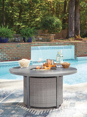 J&M Furniture - Ashley Furniture - Half Moon Beach Outdoor Fire Pit Table - Round Fire Pit Table - PCP418-776