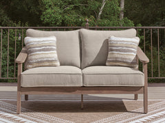 J&M Furniture - Ashley Furniture - Harmony Headlands Outdoor Loveseat with Cushion - Loveseat w/Cushion - PCP428-835