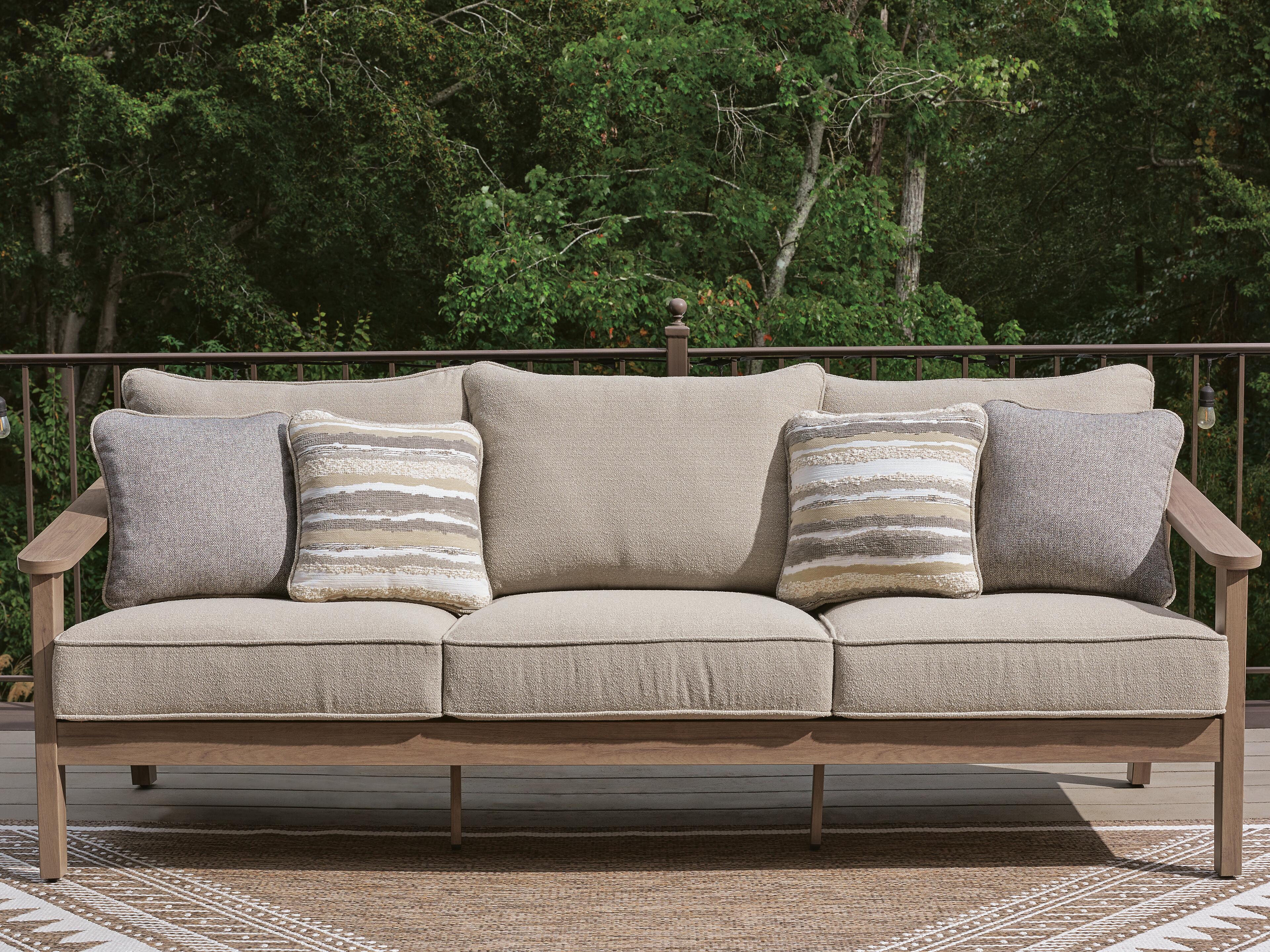 J&M Furniture - Ashley Furniture - Harmony Headlands Outdoor Sofa with Cushion - Sofa with Cushion - PCP428-838