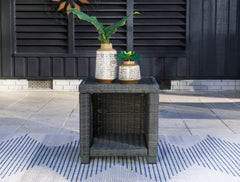 J&M Furniture - Ashley Furniture - Elite Park Outdoor End Table - Square End Table / Gray - P518-702