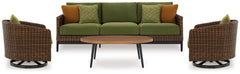 Horizon Hall Outdoor Sofa, 2 Lounge Chairs, Ottoman and Coffee Table