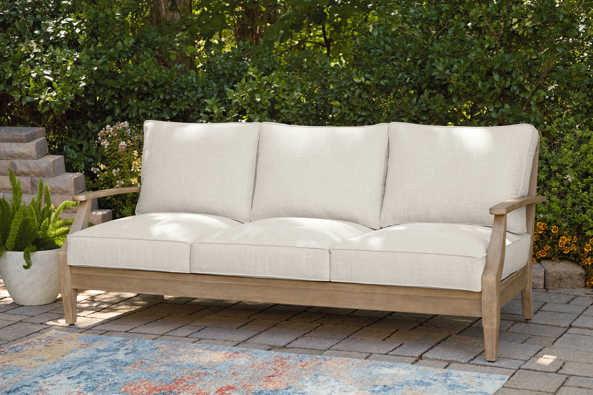 J&M Furniture - Ashley Furniture - Carter Hall Outdoor Sofa with Cushion - Sofa with Cushion / Beige - P601-838