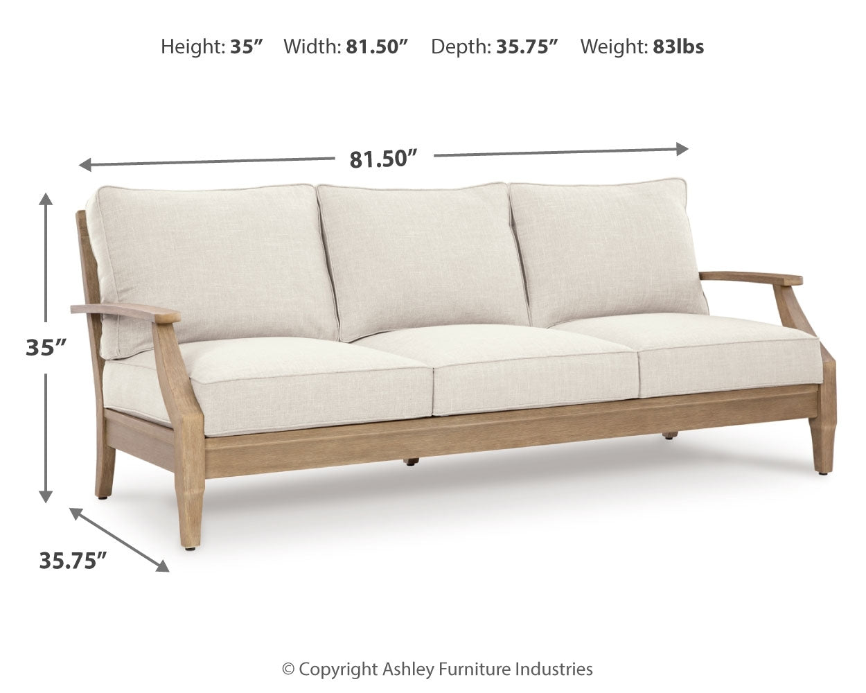 Carter Hall Outdoor Sofa with Cushion