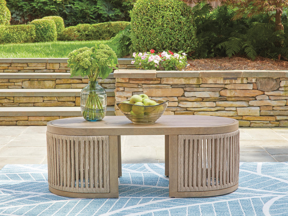 J&M Furniture - Ashley Furniture - Serena Shores Outdoor Coffee Table - Rectangular Cocktail Table - PCP604-701