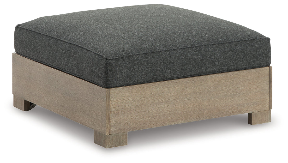 J&M Furniture - Ashley Furniture - Citrine Park Outdoor Ottoman with Cushion - Ottoman with Cushion / Brown/Charcoal - P660-814