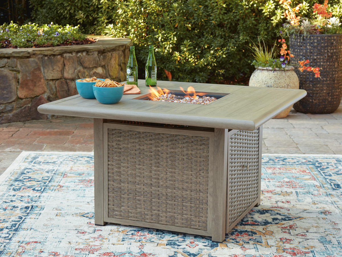 J&M Furniture - Ashley Furniture - Cliff Trails Fire Pit Table - Square Fire Pit Table - PCP690-772
