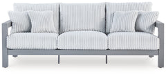 J&M Furniture - Ashley Furniture - Hurley Park Outdoor Sofa with Cushion - Sofa with Cushion / Gray - PCP695-838