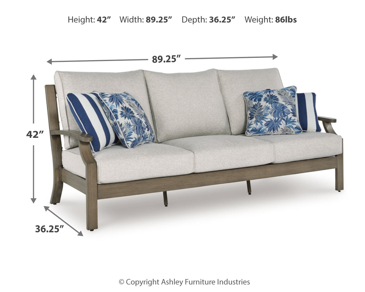 Rainier Ranch Outdoor Sofa with Cushion