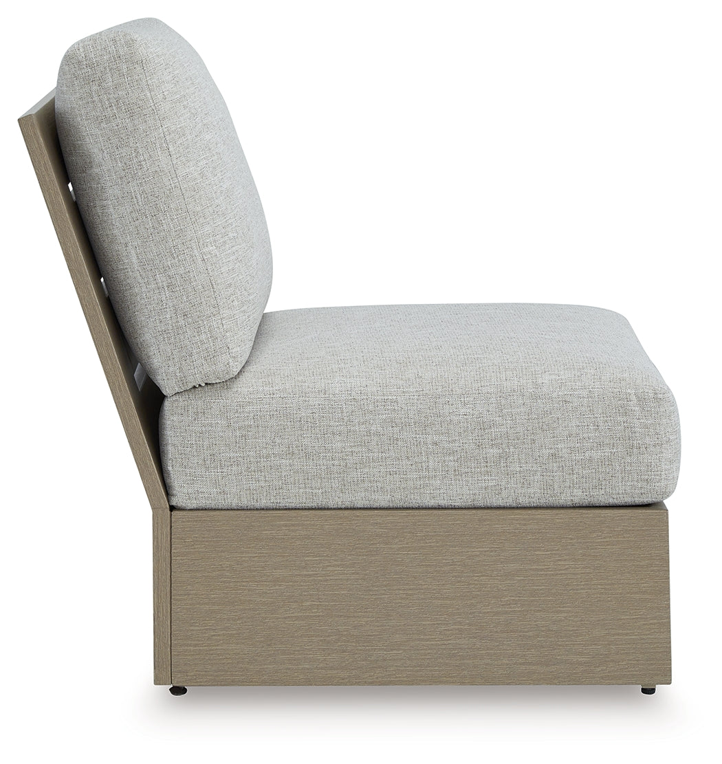 Kimpton Isle Outdoor Armless Chair with Cushion