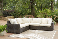 J&M Furniture - Ashley Furniture - Kimora 3-Piece Outdoor Sectional - 3-Piece Outdoor Sectional - P711P1