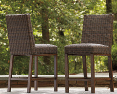 J&M Furniture - Ashley Furniture - Paradise Trail Bar Stool (Set of 2) - Barstool (Set of 2) / Medium Brown - P750-130