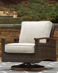 J&M Furniture - Ashley Furniture - Paradise Trail Swivel Lounge Chair (Set of 2) - Swivel Lounge Chair (Set of 2) / Medium Brown - P750-821